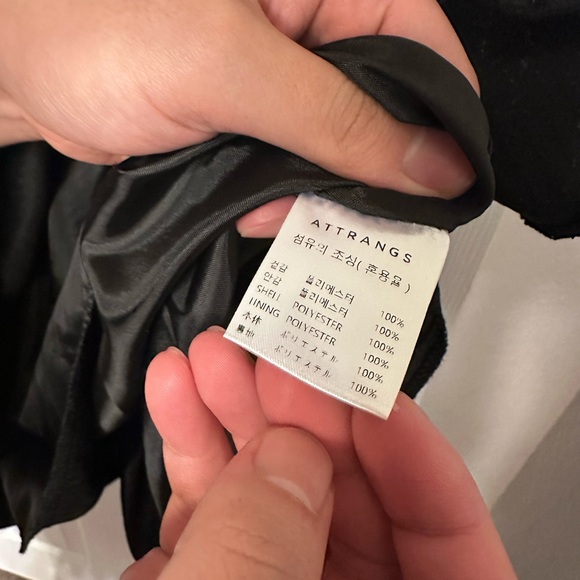 Black Long Tweed Dress - Picture 4 of 5